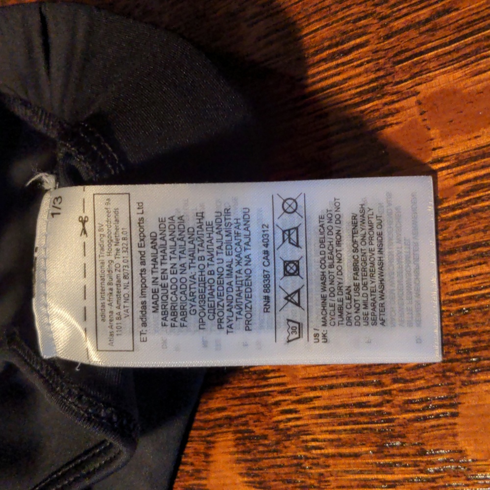NWOT! Adidas Logo Climatech Black Sports Bra Size S - Picture 9 of 15